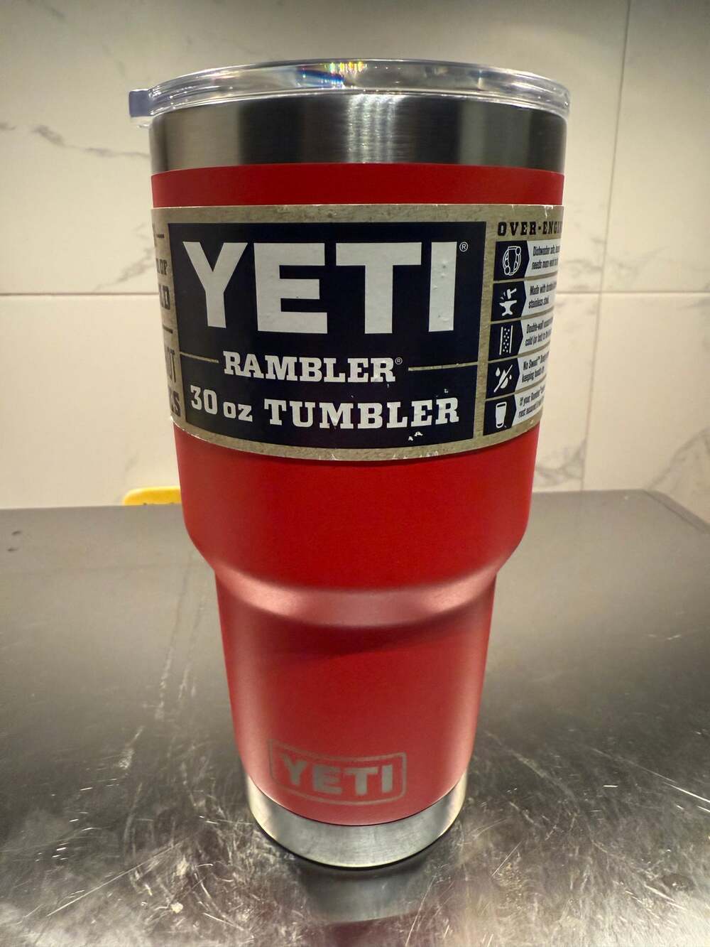 NWT YETI Rambler 30 oz Tumbler with MagSlider Lid – Rescue Red